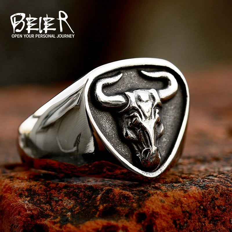 Cow Head Ring